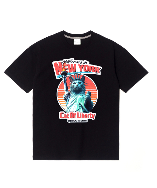 QT8 GARMENTS(キューティーエイトガーメント)の「OC Cat of Liberty Tee (Black)(Tシャツ/カットソー・レディース・その他・LARGE/X-LARGE/MEDIUM)」の2枚目の写真
