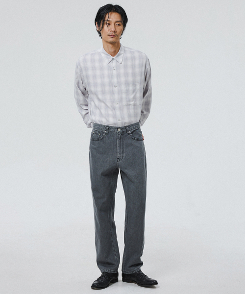 SHIRTER(シャーター)の「FIRST EDITION DENIM PANTS (DARK GREY)(デニムパンツ・メンズ・その他・LARGE/MEDIUM/SMALL)」の7枚目の写真
