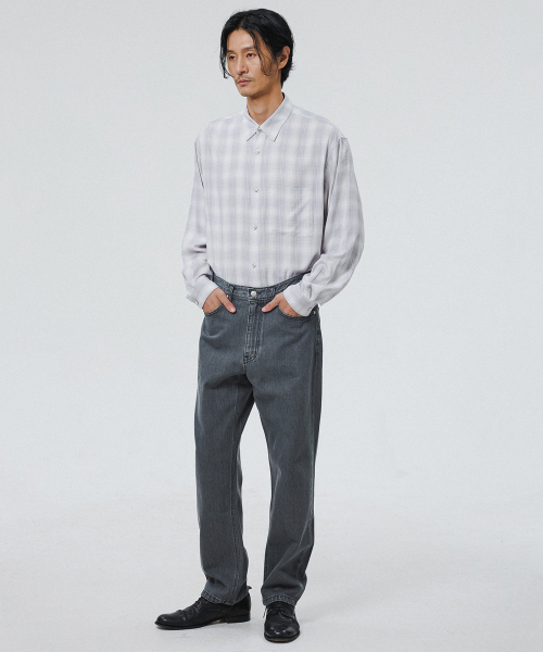 SHIRTER(シャーター)の「FIRST EDITION DENIM PANTS (DARK GREY)(デニムパンツ・メンズ・その他・LARGE/MEDIUM/SMALL)」の8枚目の写真