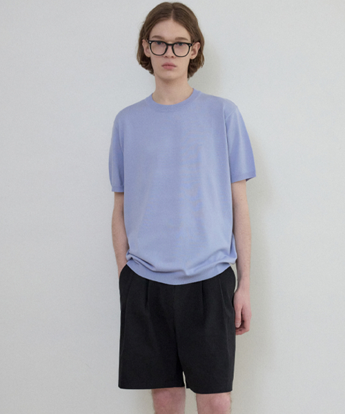 WEDNESDAY OASIS(ウェンズデーオアシス)の「ピュアコットンツーピンタックショートパンツ_BLACK(W25-PT03)(その他パンツ・メンズ・ブラック・MEDIUM/LARGE)」の3枚目の写真