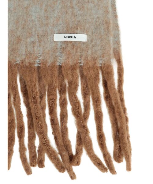 MURUA（ムルーア）の「MIXカラーフリンジマフラー（マフラー・レディース・キャメル・FREE）」の2枚目の写真