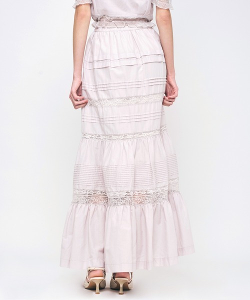 ME COUTURE(ミークチュール)の「レースMIXティアードスカート(スカート・レディース・ラベンダー/ピンク/オフホワイト・0/1)」の17枚目の写真