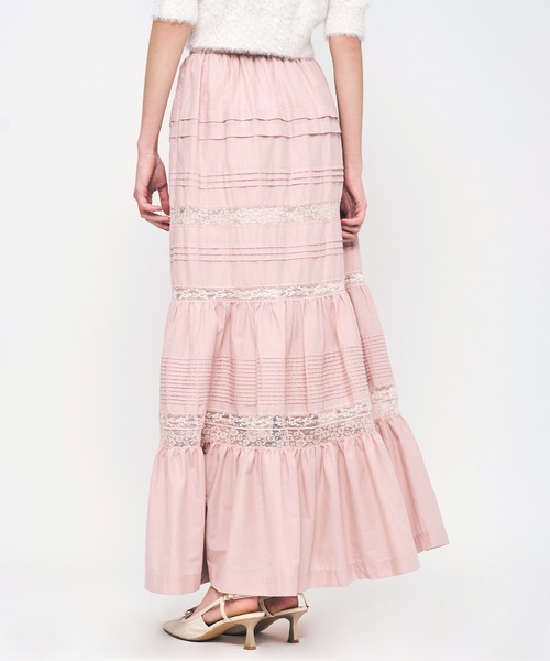 ME COUTURE(ミークチュール)の「レースMIXティアードスカート(スカート・レディース・ラベンダー/ピンク/オフホワイト・0/1)」の20枚目の写真
