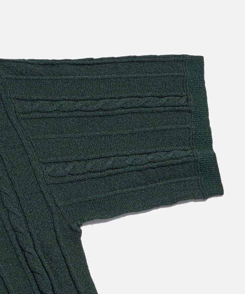 ESPIONAGE（エスピオナジ）の「2 Pocket Cable Polo Knit Forest Green（ポロシャツ・メンズ・その他・LARGE）」の8枚目の写真