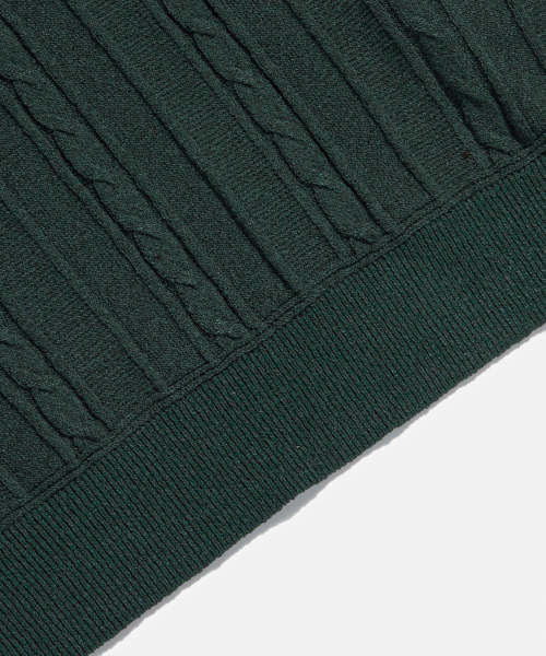 ESPIONAGE（エスピオナジ）の「2 Pocket Cable Polo Knit Forest Green（ポロシャツ・メンズ・その他・LARGE）」の11枚目の写真