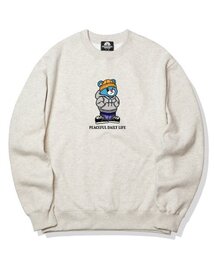 CITY BEAR GRAPHIC クルーネック - アイボリー