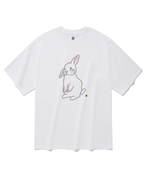 RADINEO(ラディネオ)の「ラビット 半袖Tシャツ ホワイト(Tシャツ/カットソー・メンズ・その他・SMALL/MEDIUM/LARGE/X-LARGE)」の1枚目の写真