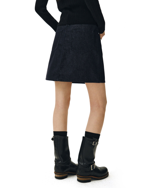 DECET WOMEN(デケット ウーマン)の「シグネチャーミニスカート DCSK001CPインディゴ(スカート・レディース・その他・SMALL/MEDIUM/X-SMALL)」の4枚目の写真