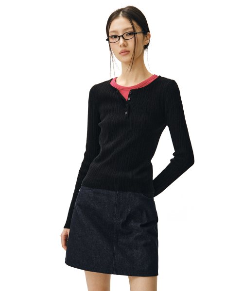 DECET WOMEN(デケット ウーマン)の「シグネチャーミニスカート DCSK001CPインディゴ(スカート・レディース・その他・SMALL/MEDIUM/X-SMALL)」の5枚目の写真