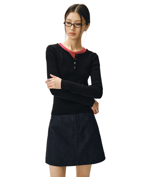 DECET WOMEN(デケット ウーマン)の「シグネチャーミニスカート DCSK001CPインディゴ(スカート・レディース・その他・SMALL/MEDIUM/X-SMALL)」の6枚目の写真