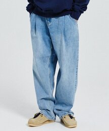 DE GRAND MATIN（ディグランドマーティン）の「WIDE ONE TUCK DENIM PANTS_LIGHT BLUE（デニムパンツ）」