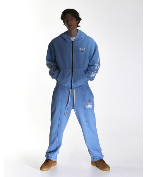 RVD（アールブイディー）の「(American Casual Campaign) 1000g ピグメントストレートルーズフィットスウェットパンツ (ベイビーブルー)（スウェットパンツ・メンズ・その他・X-LARGE/LARGE）」の2枚目の写真