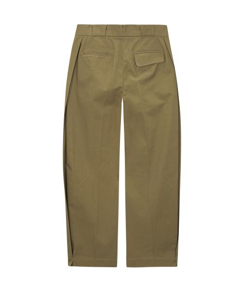 UNGIMMICK(アンジミック)の「SIDE PLEATED COTTON PANTS (BEIGE)(その他パンツ・メンズ・その他・SMALL/MEDIUM/LARGE)」の2枚目の写真