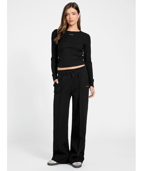 なつ NAT Rib Long Sleeves Top 長袖Tシャツ | GUESS(ゲス) JAPAN 公式