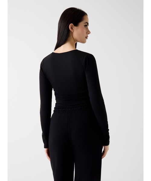 NAT Rib Long Sleeves Top 長袖Tシャツ | GUESS(ゲス) JAPAN 公式