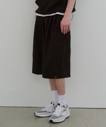 HUKE（ヒューク）の「スケートバミューダパンツ（ブラック）（スウェットパンツ）」