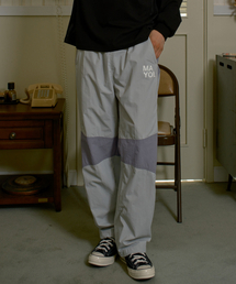 MAYOL（マイヨール）の「ライン配色ストリングビーチパンツ_グレー（スウェットパンツ）」