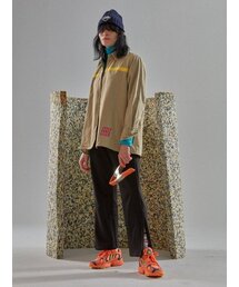 MIMICAWE（ミミカウィ）の「ホームプロテクティングオーバーサイズシャツ/ベージュ（シャツ/ブラウス）」