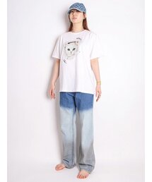 KATRINA K（カトリーナケイ）の「ボヘミアンウォッシンググラデーションデニムパンツ-ユニセックスグレー（デニムパンツ）」