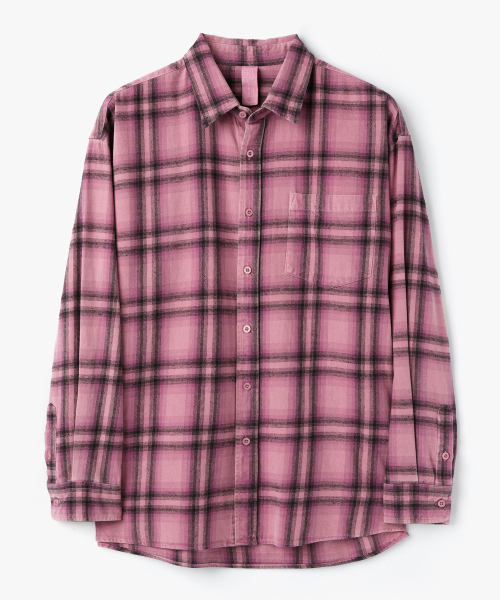COFWI(コフウィー)の「ピグメントガイアチェックシャツピンク(シャツ/ブラウス・メンズ・その他・1(S)/2(M)/3(L))」の1枚目の写真