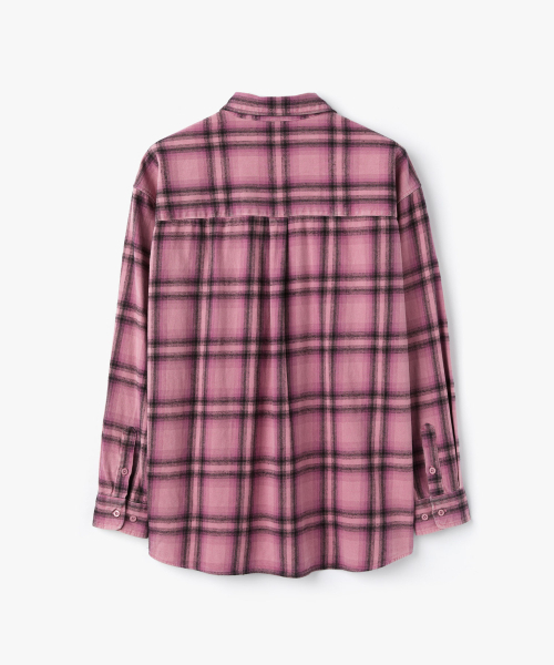 COFWI(コフウィー)の「ピグメントガイアチェックシャツピンク(シャツ/ブラウス・メンズ・その他・1(S)/2(M)/3(L))」の4枚目の写真