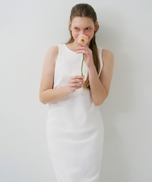 FIELDERS（フィールダーズ）の「BASIC OPEN BACK DRESS IVORY（ワンピース）」