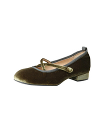 e.g) velvet mary jane-khaki 2cm