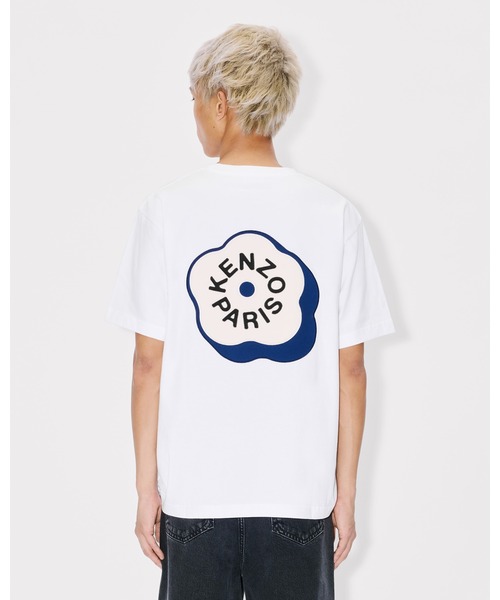KENZO(ケンゾー)の「'Boke Flower 2.0' エンブロイダリー オーバーサイズ Tシャツ イン コットン(Tシャツ/カットソー・メンズ・ホワイト系その他・MEDIUM/LARGE/XX-LARGE/X-LARGE/X-SMALL/SMALL)」の3枚目の写真
