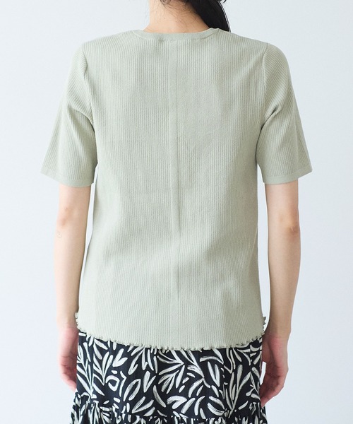 yuni(ユニ )の「●SAKURA pepper/Polyester Knit Tshirt(Tシャツ/カットソー・レディース・オリーブ/グリーン/イエロー/ブラック・FREE)」の13枚目の写真