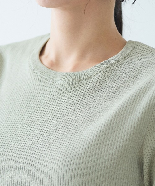 yuni(ユニ )の「●SAKURA pepper/Polyester Knit Tshirt(Tシャツ/カットソー・レディース・オリーブ/グリーン/イエロー/ブラック・FREE)」の14枚目の写真