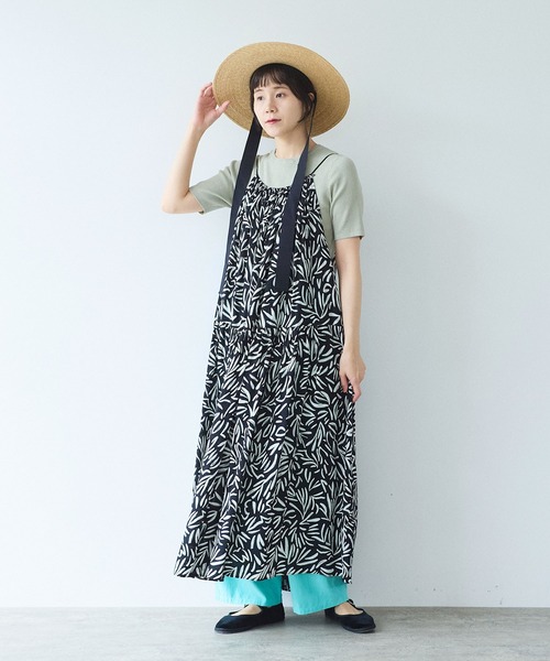 yuni(ユニ )の「●SAKURA pepper/Polyester Knit Tshirt(Tシャツ/カットソー・レディース・オリーブ/グリーン/イエロー/ブラック・FREE)」の6枚目の写真
