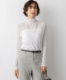 シアーフライス レイヤード タートル カットソー