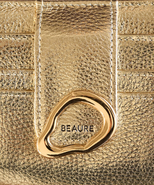 FREAK'S STORE（フリークスストア）の「限定展開 BEAURE/ビュレ メタル モチーフ 二つ折り 財布（財布・レディース・ブラック/シルバー/ゴールド/ベージュ・ONE SIZE）」の7枚目の写真