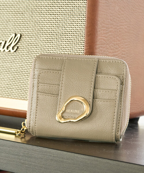 FREAK'S STORE（フリークスストア）の「限定展開 BEAURE/ビュレ メタル モチーフ 二つ折り 財布（財布・レディース・ブラック/シルバー/ゴールド/ベージュ・ONE SIZE）」の8枚目の写真