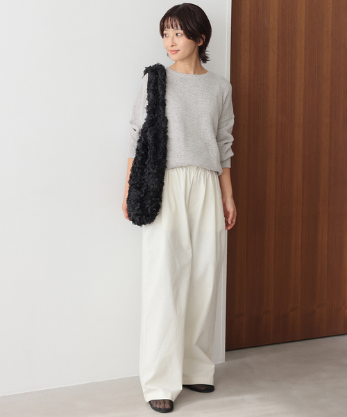 JOURNAL STANDARD relume（ジャーナルスタンダード　レリューム）の「［26SS新作］テープヤーンニュアンスプルオーバー（ニット/セーター・レディース・ブラック/ピンク/アイボリー/グレー・FREE）」の15枚目の写真