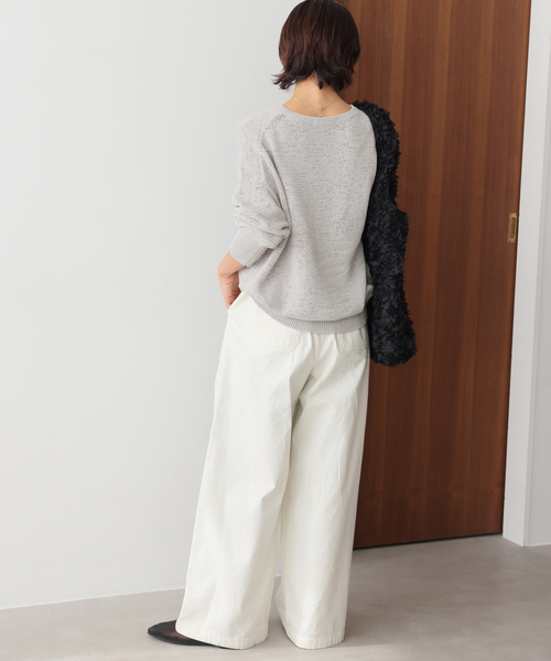 JOURNAL STANDARD relume（ジャーナルスタンダード　レリューム）の「［26SS新作］テープヤーンニュアンスプルオーバー（ニット/セーター・レディース・ブラック/ピンク/アイボリー/グレー・FREE）」の17枚目の写真