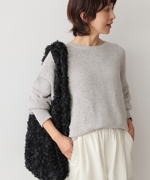JOURNAL STANDARD relume（ジャーナルスタンダード　レリューム）の「［26SS新作］テープヤーンニュアンスプルオーバー（ニット/セーター・レディース・ブラック/ピンク/アイボリー/グレー・FREE）」の18枚目の写真