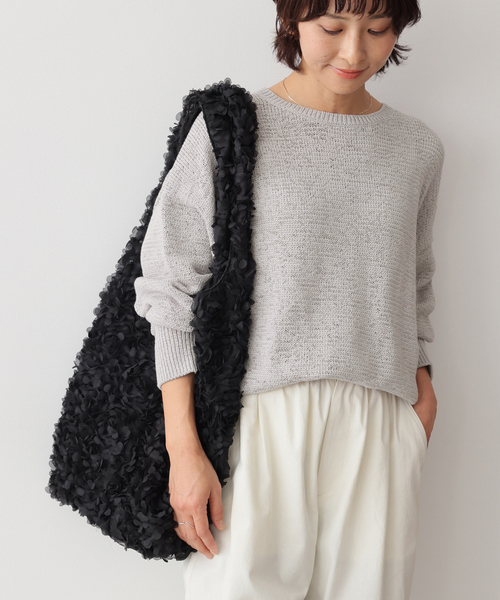 JOURNAL STANDARD relume（ジャーナルスタンダード　レリューム）の「［26SS新作］テープヤーンニュアンスプルオーバー（ニット/セーター・レディース・ブラック/ピンク/アイボリー/グレー・FREE）」の20枚目の写真