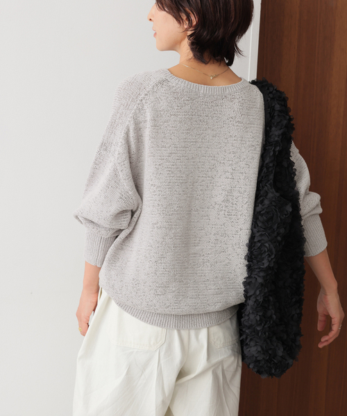 JOURNAL STANDARD relume（ジャーナルスタンダード　レリューム）の「［26SS新作］テープヤーンニュアンスプルオーバー（ニット/セーター・レディース・ブラック/ピンク/アイボリー/グレー・FREE）」の22枚目の写真