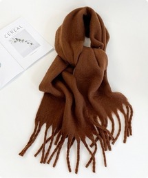 I.O.E（アイオイ）の「ロングフリンジ マフラー（マフラー）」