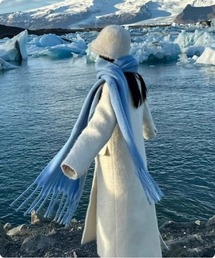 マフラー（ブルー・ネイビー/青色系）ファッション通販 - ZOZOTOWN