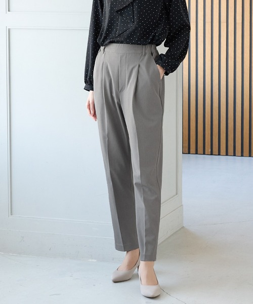 Honeys（ハニーズ）の「【美ージー・ストレッチ・マシンウォッシャブル・イージーケア】美ージーテーパード（股下６０ｃｍ）（スラックス・レディース・ネイビー/ミント/ラベンダー/ピンク/ライトグレー系2/ライトグレー系1/ブラック・3L/L/LL/M/S/SS）」の3枚目の写真