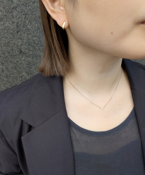 ete（エテ）の「[レイヤード] ビジューネックレス（ネックレス・レディース・プラチナム/イエローゴールド/ピンクゴールド・FREE）」の11枚目の写真