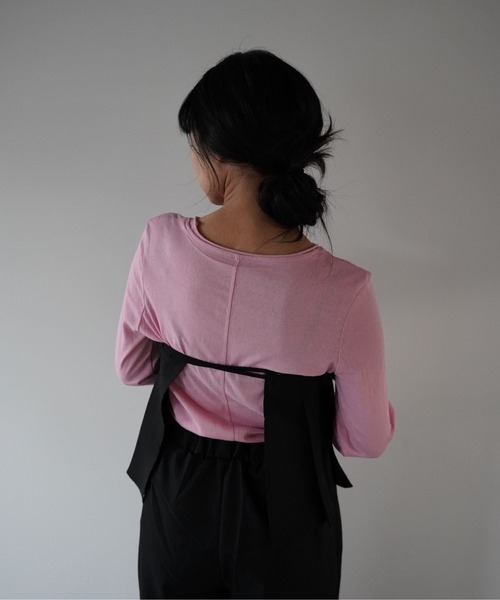 SANSeLF（サンセルフ）の「【SANSeLF】 マルチウェイ裾フリルエプロンレイヤードワイドパンツ saw25a068（その他パンツ・レディース・ブラック/ベージュ・FREE）」の19枚目の写真