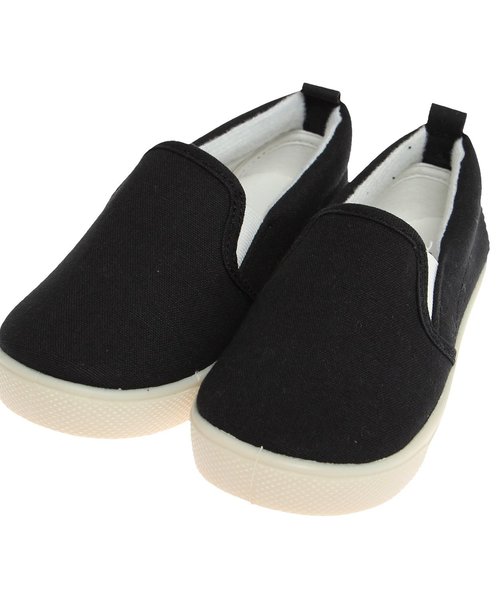 BREEZE（ブリーズ）の「スリッポントドラー（スリッポン・キッズ・ブラック/サーモンピンク/グレー/レモンイエロー/ネイビー・18/17/16/19）」の2枚目の写真