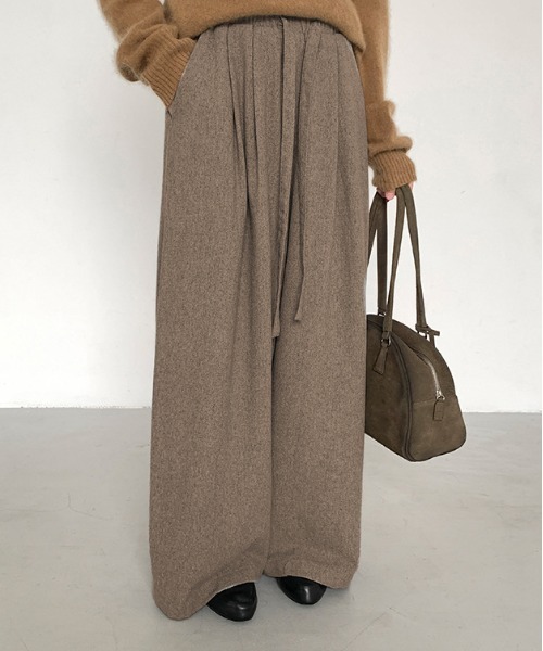 WEGO(ウィゴー)の「WEGO/ゆったりシルエットワイドストレートレッグパンツ(その他パンツ・レディース・ブラック/グレー・LARGE/MEDIUM)」の5枚目の写真