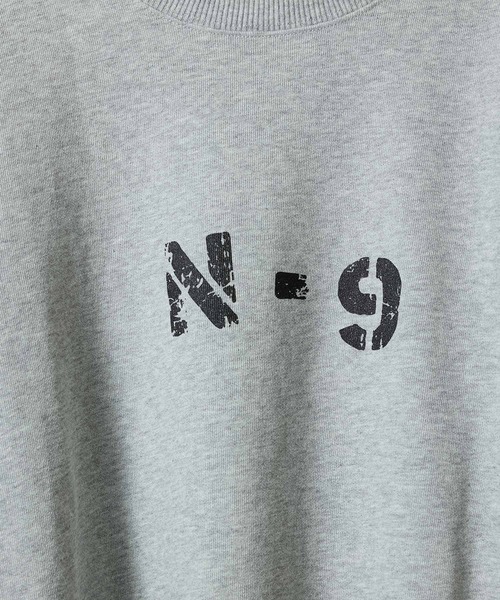 NUMBER (N)INE（ナンバーナイン）の「N-9 PRINTED CLASSIC CREWNECK SWEATSHIRT / エヌ ナイン ロゴプリント クラシック クルーネック スウェットシャツ（スウェット・メンズ・トップグレー・M/XL/L）」の5枚目の写真