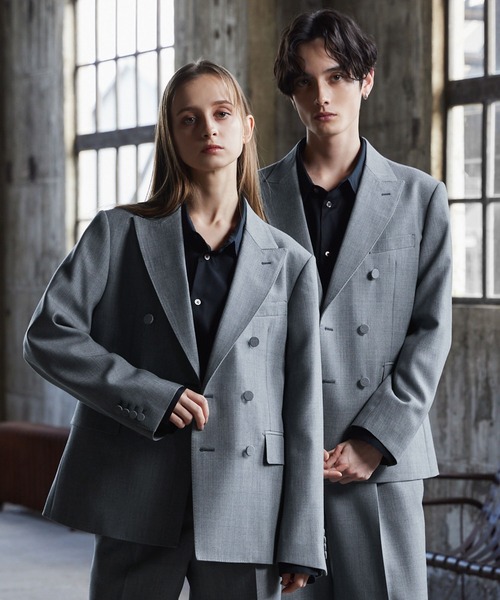 CLEL core.】Super 100s Bishu Wool Double Tailored Jacket