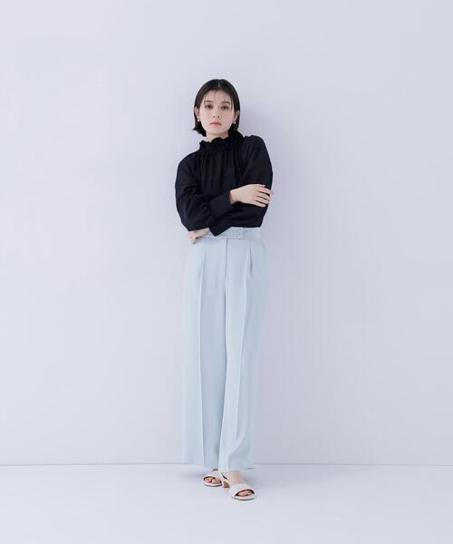 NATURAL BEAUTY BASIC（ナチュラルビューティーベーシック）の「◇2wayシアーボウタイブラウス（シャツ/ブラウス・レディース・ブラック/オフホワイト/ベージュ/ピンク/オレンジ・SMALL/MEDIUM）」の13枚目の写真