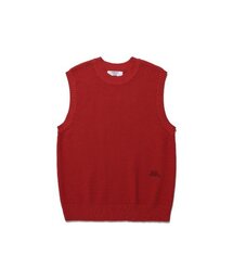 FFATS WAFFLE KNIT VEST_RED(NG2ESUK681A)